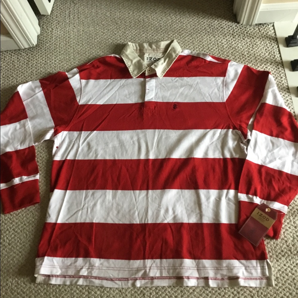 NEW IZOD POLO LONG SLEEVE